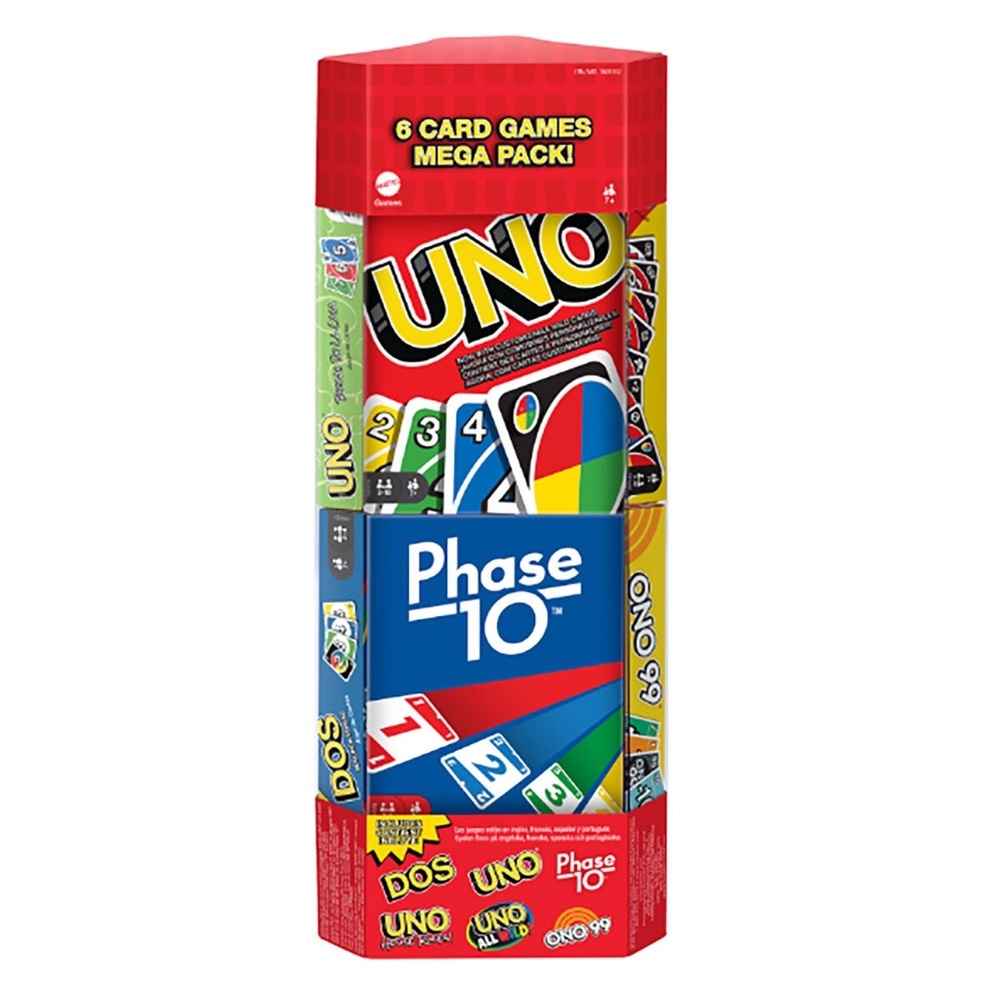 UNO Card Games Mega Pack - 6 Game Bundle-NEW in BOX. Perfect for a gift!